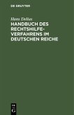 Handbuch des Rechtshilfeverfahrens im Deutschen Reiche (eBook, PDF)