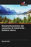 Razionalizzazione del consumo di elettricità - Settore idrico