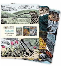 Angela Harding: Wildlife Set of 3 MIDI Notebooks - Flame Tree Publishing