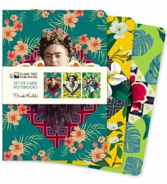 Frida Kahlo Set of 3 MIDI Notebooks - Flame Tree Publishing