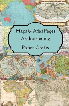 Maps & Atlas Pages Art Journaling Paper Crafts - Arts, Paper
