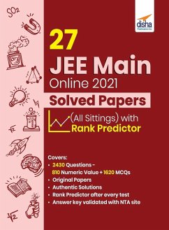 27 JEE Main Online 2021 Solved Papers (All sittings) with Rank Predictor - Disha Experts