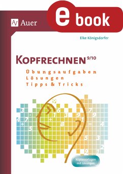 Kopfrechentraining Klasse 9+10 (eBook, PDF) - Königsdorfer, Elke