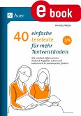 40 einfache Lesetexte für mehr Textverständnis 7-8 (eBook, PDF)