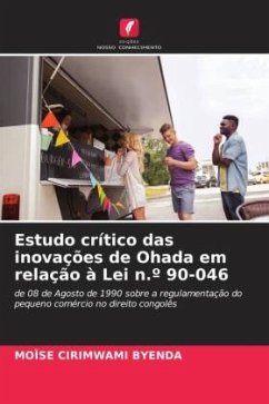 Estudo crítico das inovações de Ohada em relação à Lei n.º 90-046 - CIRIMWAMI BYENDA, MOÏSE