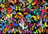 Brain Tree - Unique Butterflies 1000 Pieces Jigsaw Puzzle for Adults: With Droplet Technology for Anti Glare & Soft Touch