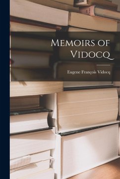 Cover Memoirs of Vidocq