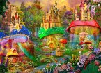 Brain Tree - Dream Castle 1000 Pieces Jigsaw Puzzle for Adults: With Droplet Technology for Anti Glare & Soft Touch