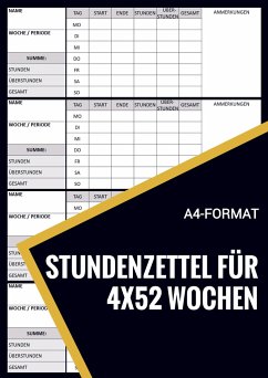 Stundenzettel für 200+ Wochen - und Mehr, Stundenzettel