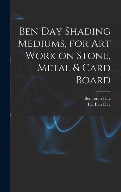 Cover Ben Day Shading Mediums, for art Work on Stone, Metal & Card Board