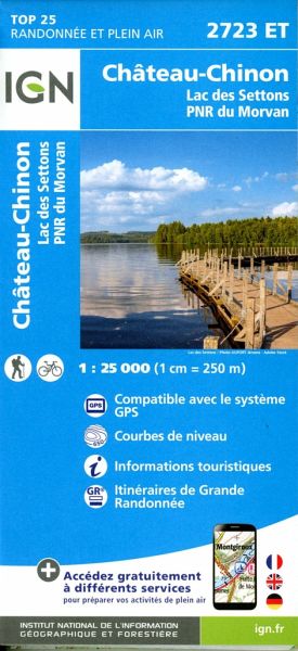2723ET Chateau-Chinon - Lac de Settons - PNR du Morvan