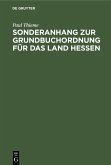 Sonderanhang zur Grundbuchordnung für das Land Hessen (eBook, PDF)