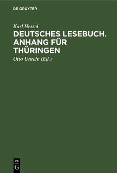 Cover Deutsches Lesebuch. Anhang für Thüringen (eBook, PDF)