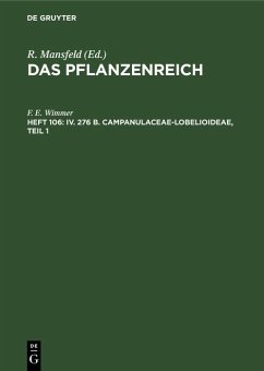 IV. 276 b. Campanulaceae-Lobelioideae, Teil 1 (eBook, PDF) - Wimmer, F. E.