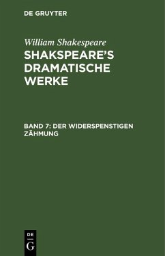 Der Widerspenstigen Zähmung (eBook, PDF) - Shakespeare, William