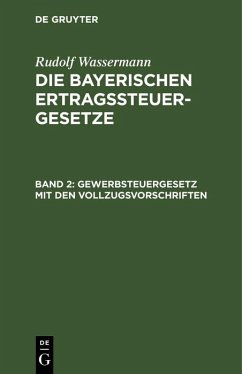 Cover Gewerbsteuergesetz mit den Vollzugsvorschriften (eBook, PDF)