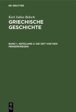 Die Zeit vor den Perserkriegen (eBook, PDF) - Beloch, Karl Julius