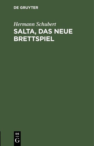 Salta, das neue Brettspiel (eBook, PDF) Salta, das neue Brettspiel (eBook, PDF)