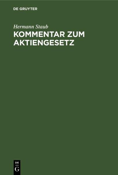 Kommentar zum Aktiengesetz (eBook, PDF) Kommentar zum Aktiengesetz (eBook, PDF)