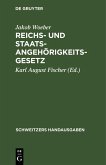Reichs- und Staatsangehörigkeitsgesetz (eBook, PDF)