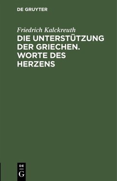 Cover Die Unterstützung der Griechen. Worte des Herzens (eBook, PDF)