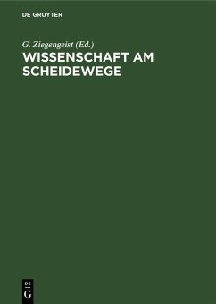 Cover Wissenschaft am Scheidewege (eBook, PDF)