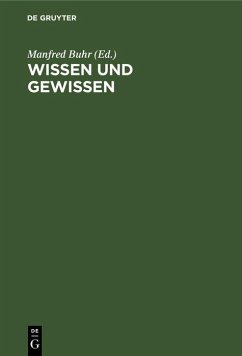 Cover Wissen und Gewissen (eBook, PDF)