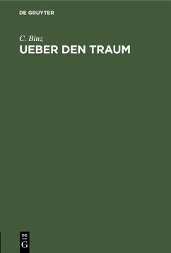 Cover Ueber den Traum (eBook, PDF)