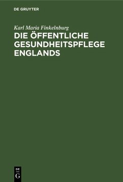 Cover Die öffentliche Gesundheitspflege Englands (eBook, PDF)