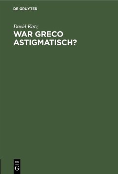 War Greco astigmatisch? (eBook, PDF) - Katz, David