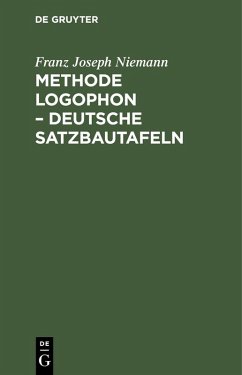 Cover Methode Logophon - Deutsche Satzbautafeln (eBook, PDF)