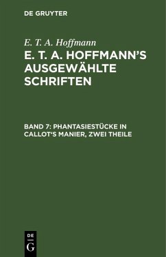 Cover Phantasiestücke in Callot's Manier, zwei Theile (eBook, PDF)