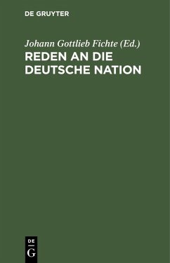 Cover Reden an die deutsche Nation (eBook, PDF)