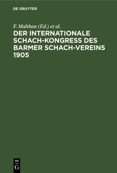 Cover Der internationale Schach-Kongreß des Barmer Schach-Vereins 1905 (eBook, PDF)