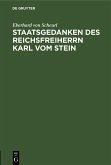 Staatsgedanken des Reichsfreiherrn Karl vom Stein (eBook, PDF)