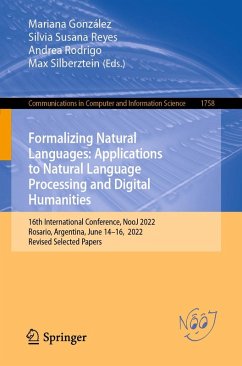 Formalizing Natural Languages: Applications to Natural Language Processing and Digital Humanities (eBook, PDF)