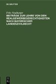 Beiträge zur Lehre von den Realgewerbegerechtigkeiten nach bayerischem Landeszivilrecht (eBook, PDF)