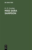 Miss Sara Sampson (eBook, PDF)