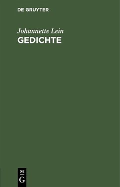 Gedichte (eBook, PDF) - Lein, Johannette
