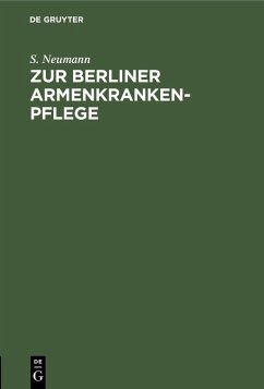 Cover Zur Berliner Armenkrankenpflege (eBook, PDF)