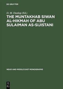 The Muntakhab Siwan Al-Hikmah of Abu Sulaiman As-Sijistani (eBook, PDF)