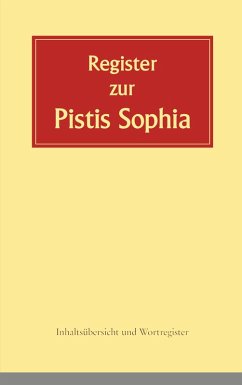 Register zur Pistis Sophia (eBook, ePUB)