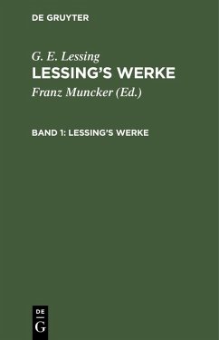 Lessings Werke (eBook, PDF) - Lessing, G. E.