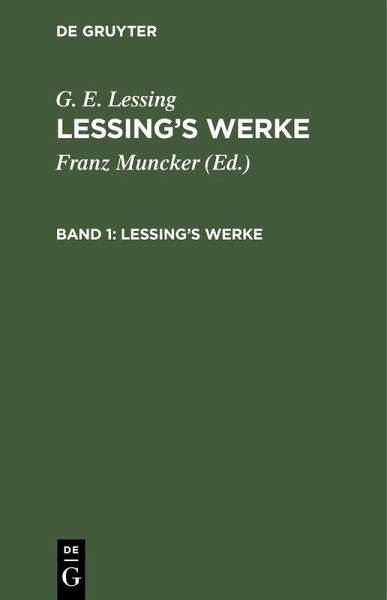 Lessings Werke (eBook, PDF)