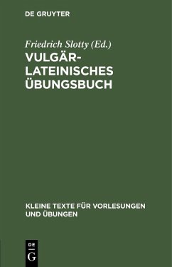 Cover Vulgärlateinisches Übungsbuch (eBook, PDF)