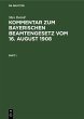 Kommentar zum Bayerischen Beamtengesetz... - Bild 1