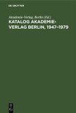 Katalog Akademie-Verlag Berlin, 1947-1979 (eBook, PDF)