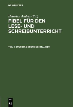 (Für das erste Schuljahr) (eBook, PDF)