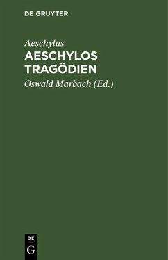 Aeschylos Tragödien (eBook, PDF) - Aeschylus