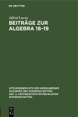 Beiträge zur Algebra 18-19 (eBook, PDF)